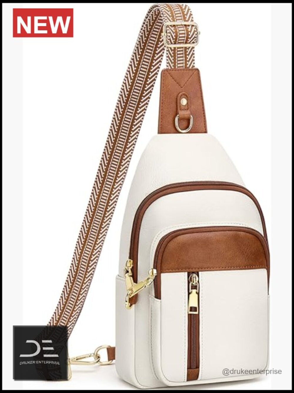 RFID Anti Theft Crossbody Sling Bag Vegan Leather Travel Purse